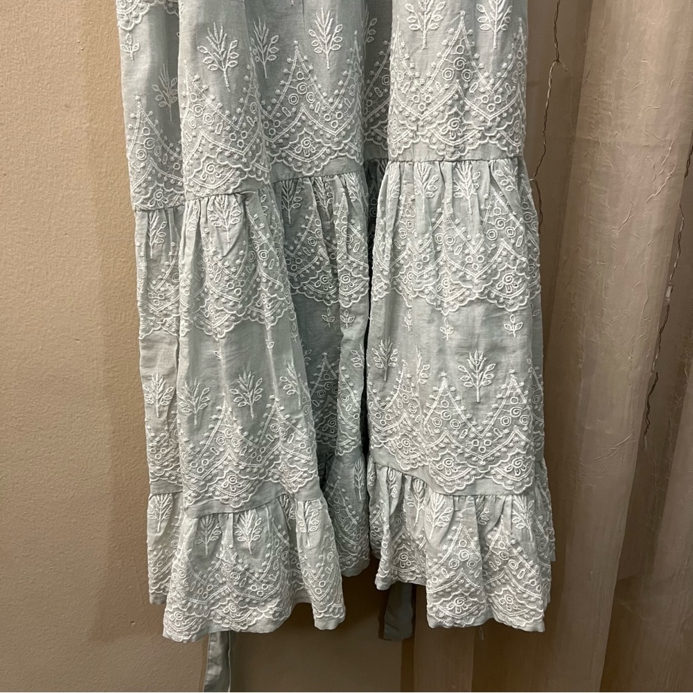 Anthropologie Love Sam Dress Sam Amia Embroidered Lace Maxi Dress - Picture 9 of 13